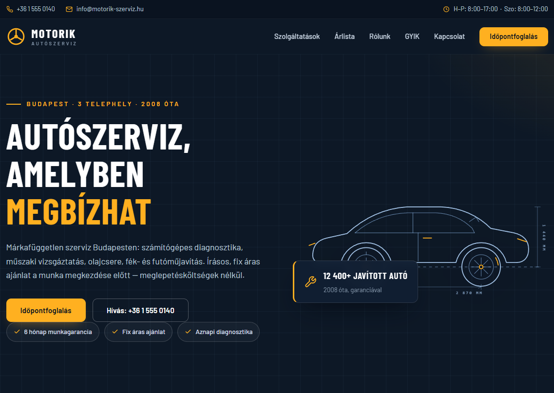 MOTORIK — car service website
